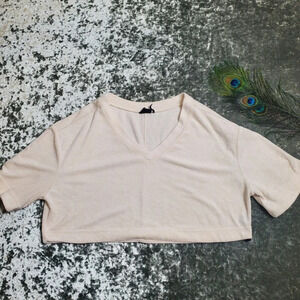 Out from Under Terry Cloth Cropped Tee